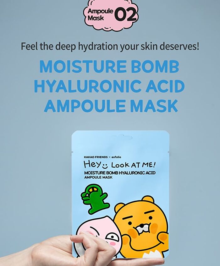 esfolio Look At Me Ampoule Mask Set KAKAO FRIENDS Edition - 25ml x 8 sheets