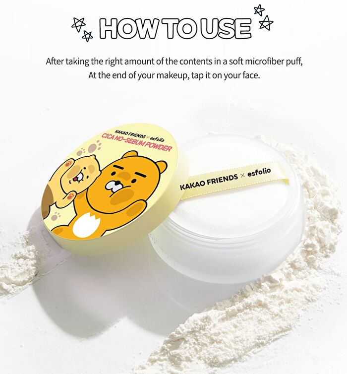 esfolio Look At Me Cica No-Sebum Powder KAKAO FRIENDS Edition - 5g