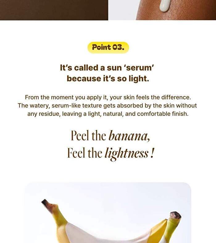 Niacinamide Banana Sun Serum - 40ml