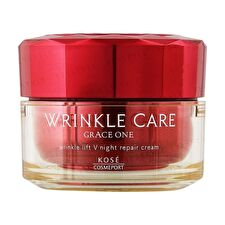 Kose Grace One Wrinkle Care Wrinkle Lift V Night Repair Cream - 50g