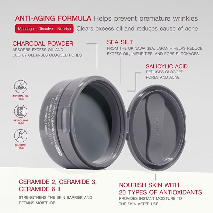 3-In-1 Melt Away Cleansing Balm Charcoal - 60ml