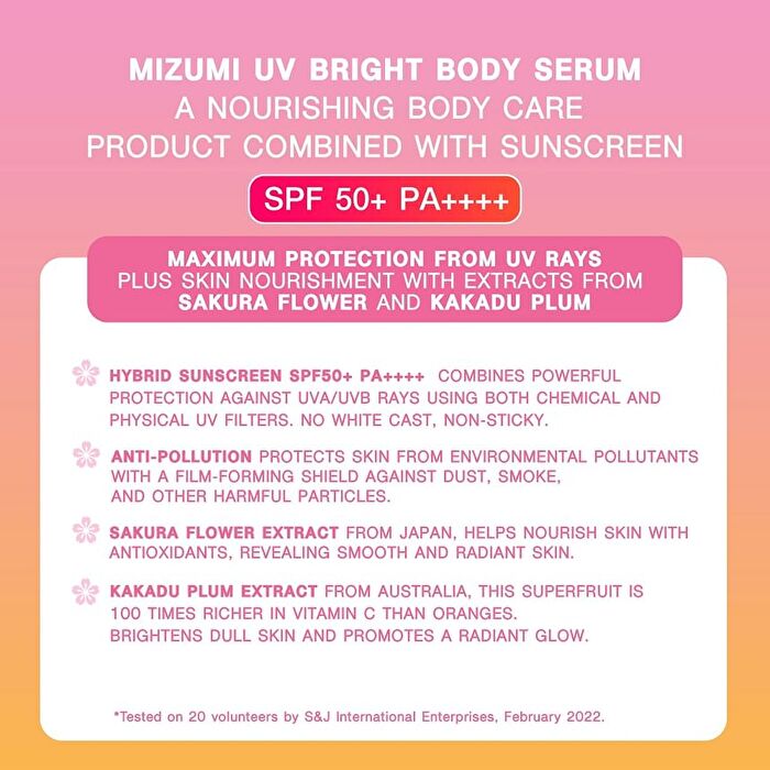 UV Bright Body Serum+ - 180ml