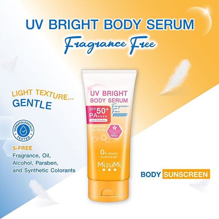 UV Bright Body Serum Fragrance Free+ - 180ml