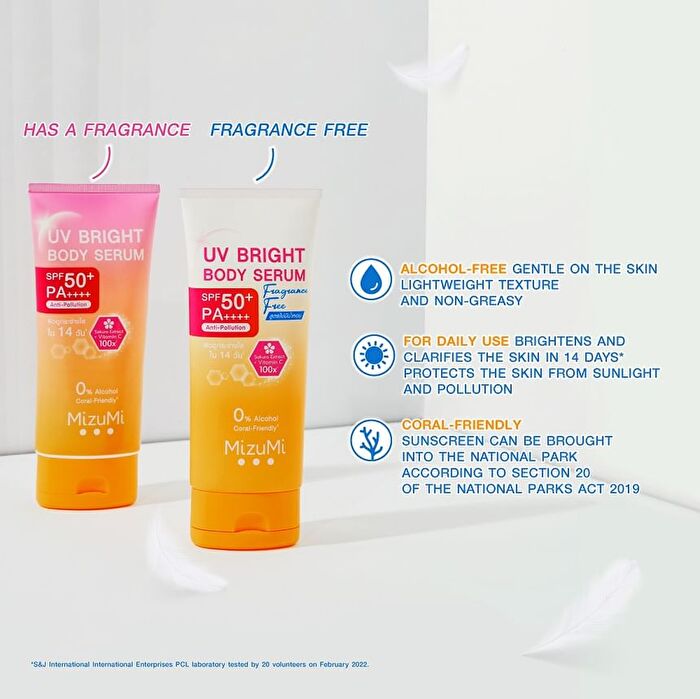 UV Bright Body Serum Fragrance Free+ - 180ml