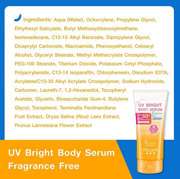 UV Bright Body Serum Fragrance Free+ - 180ml