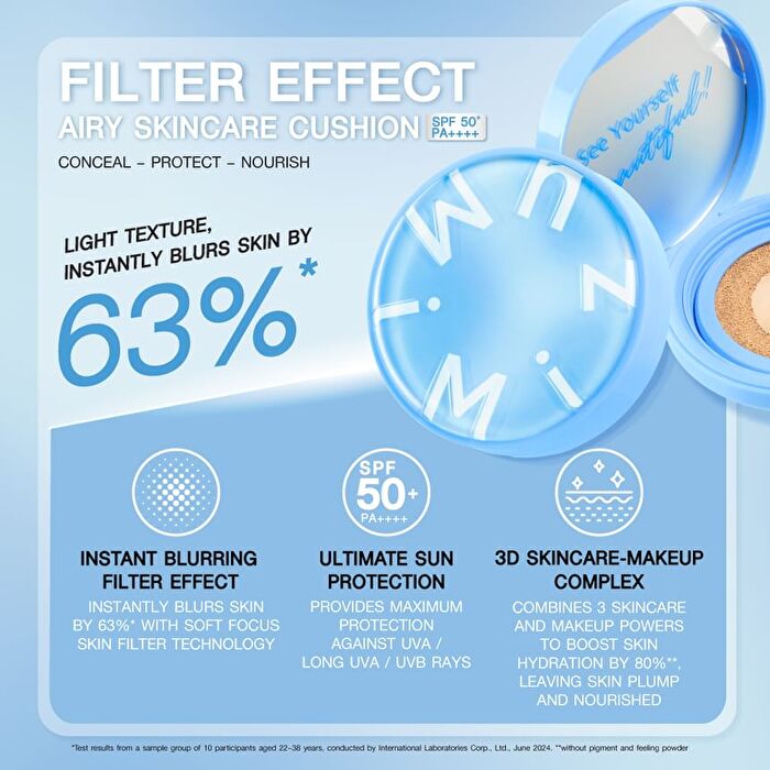Filter Effect Airy Skincare Cushion SPF50+ PA++++ - 05 Cocoa