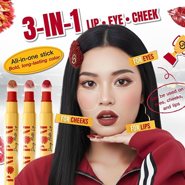 Pom Pom Dewy Matte Lip - 06 Cambridge Cocoa