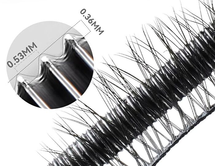 Novo Floating Light Series Fiber Curled Steel Tube Base Mascara - 01# Black - 3g