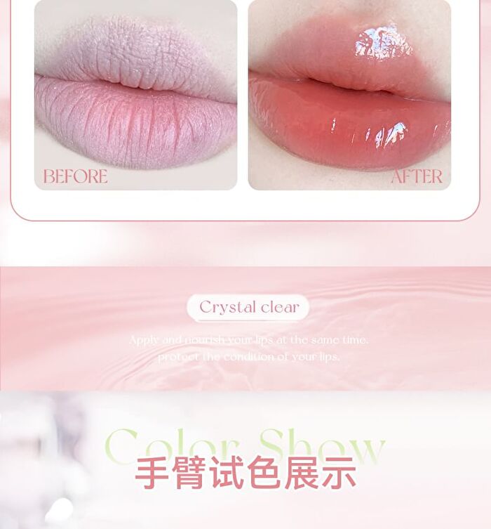 Crystal Glow Lip Gloss - 6 Colors - 05# Oolong Milky Coffee - 2.5g