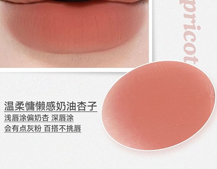 Floating Light Series Soft Mist Kiss Non-Stick Cup Lipstick - 6 Colors - 118# Rose Bean Paste - 1g