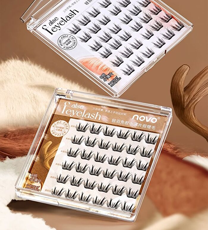 Light Feather Glue Free False Eyelash - 3 Types - 01# Little Deer Horn (9-12mm x 36 pcs)