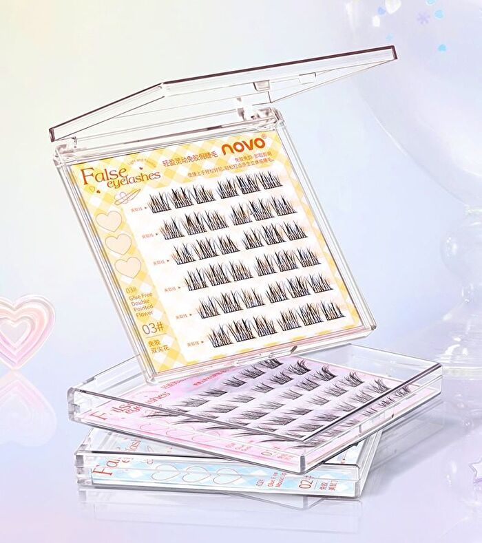 Light and Flexible Glue-Free False Eyelashes - 3 Types - 01# Foxy (8-13mm x 36 pcs)