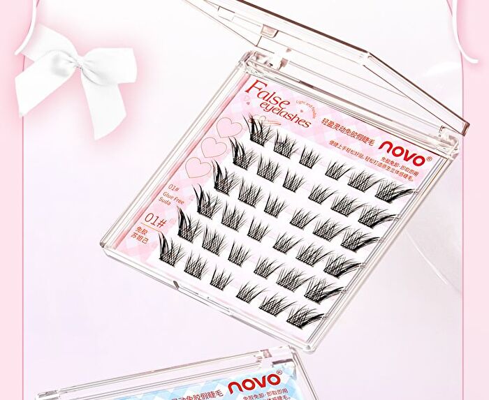 Light and Flexible Glue-Free False Eyelashes - 3 Types - 01# Foxy (8-13mm x 36 pcs)