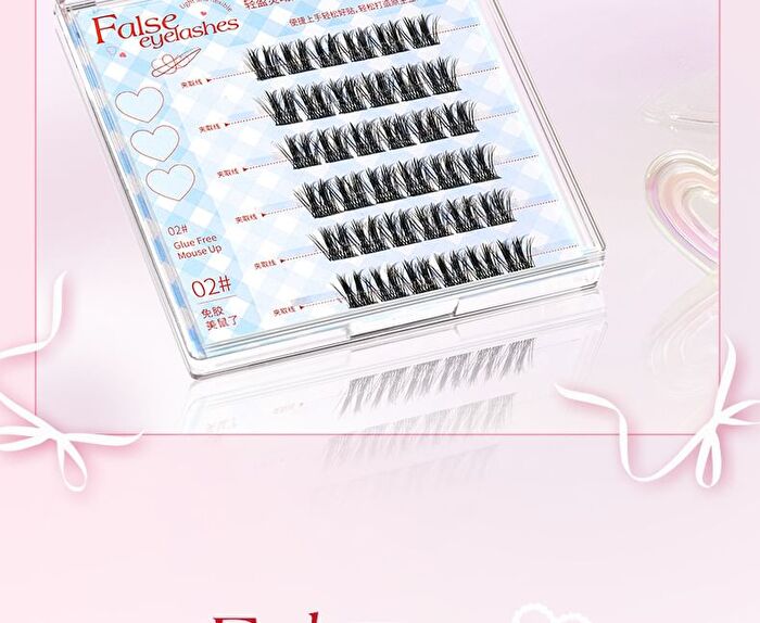 Light and Flexible Glue-Free False Eyelashes - 3 Types - 01# Foxy (8-13mm x 36 pcs)