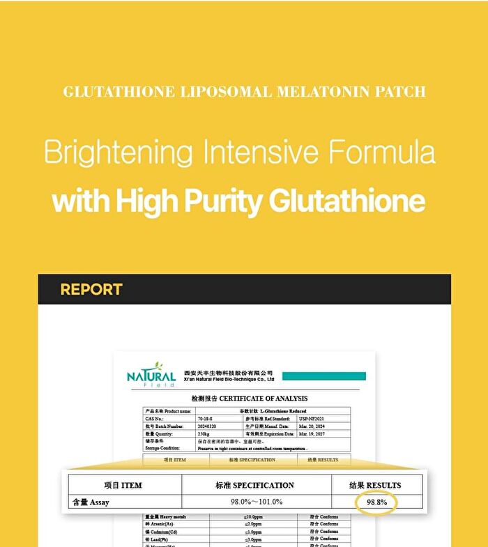 Glutathione Liposomal Melatonin Patch - 4.5g x 5 pairs