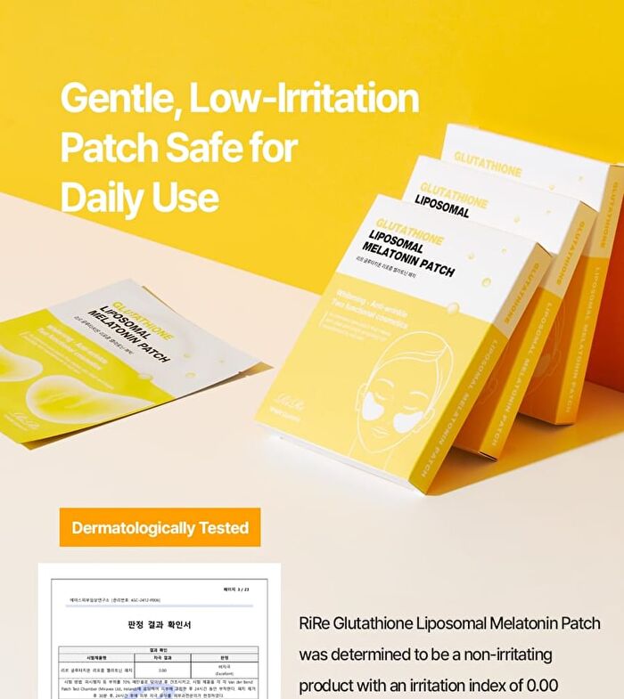 Glutathione Liposomal Melatonin Patch - 4.5g x 5 pairs