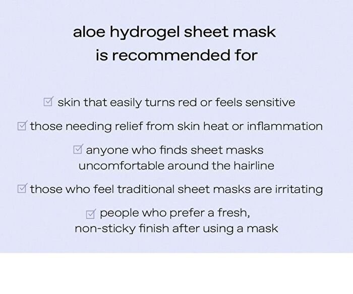glow Aloe Hydrogel Sheet Mask Set - 22g x 3 sheets