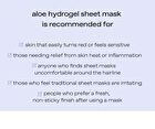 glow Aloe Hydrogel Sheet Mask Set - 22g x 3 sheets