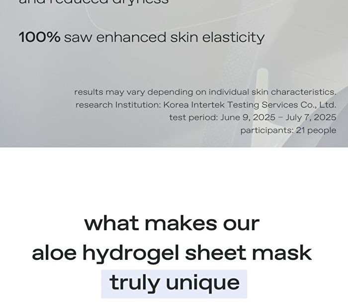 glow Aloe Hydrogel Sheet Mask Set - 22g x 3 sheets