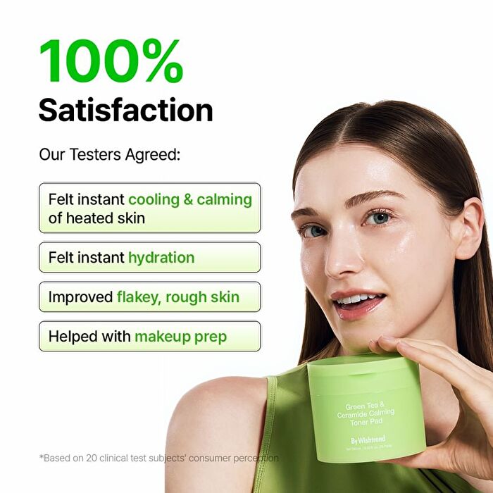 Green Tea & Ceramide Calming Toner Pad - 70 pads