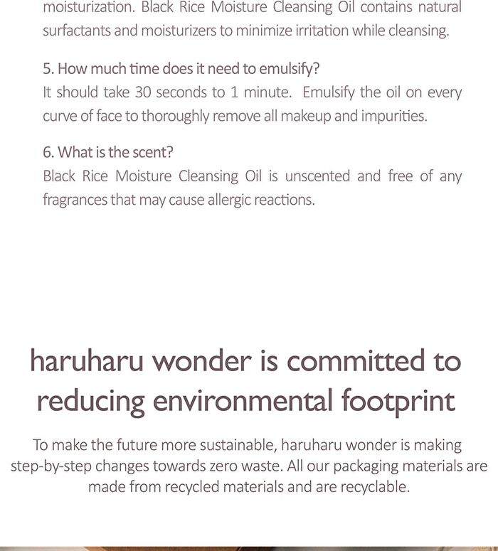 haruharu wonder Black Rice Moisture Cleansing Oil Christmas Edition - 2025 Version - 150ml