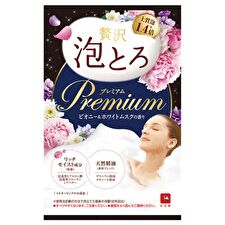 Oyumonogatari Luxury Foam Premium Bath Additive Peony & White Musk Scent - 40g