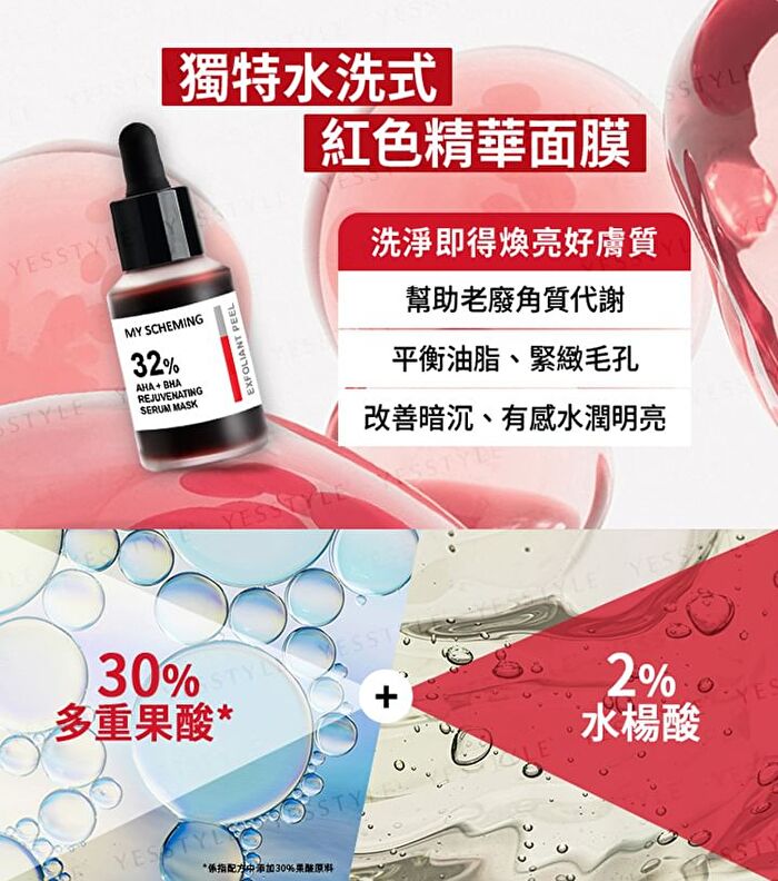 32% AHA + BHA Rejuvenating Serum Mask - 30ml