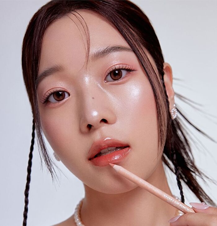 Velvet Lip Pencil Set - 12 Colors - #11 Peach Cream