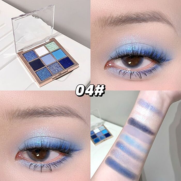 Light Phantom 9 Colors Eyeshadow Palette - 4 Types - #01 Coconut Latte Brown - 1g x 9