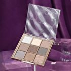 Light Phantom 9 Colors Eyeshadow Palette - 4 Types - #01 Coconut Latte Brown - 1g x 9