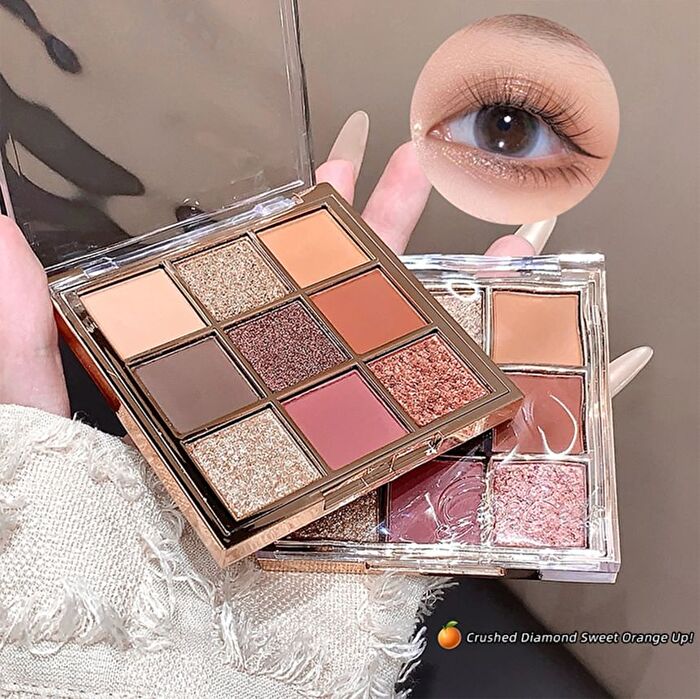 Light Phantom 9 Colors Eyeshadow Palette - 4 Types - #02 Caramelized Red - 1g x 9