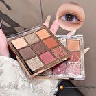 Light Phantom 9 Colors Eyeshadow Palette - 4 Types - #02 Caramelized Red - 1g x 9