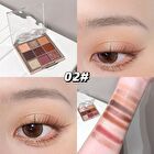 Light Phantom 9 Colors Eyeshadow Palette - 4 Types - #02 Caramelized Red - 1g x 9