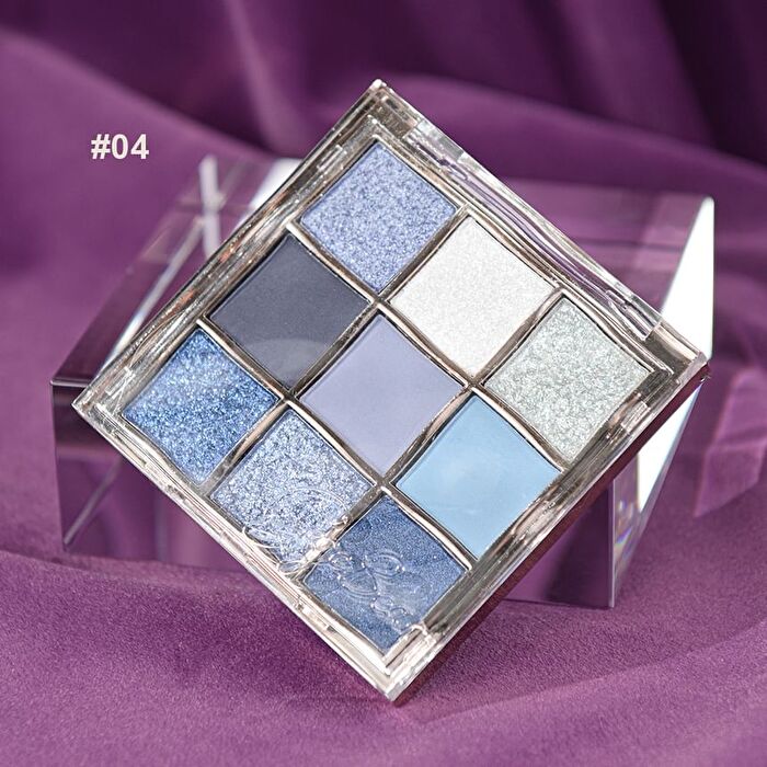 Light Phantom 9 Colors Eyeshadow Palette - 4 Types - #03 Ballerina Pink - 1g x 9
