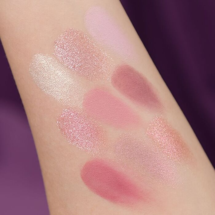 Light Phantom 9 Colors Eyeshadow Palette - 4 Types - #03 Ballerina Pink - 1g x 9