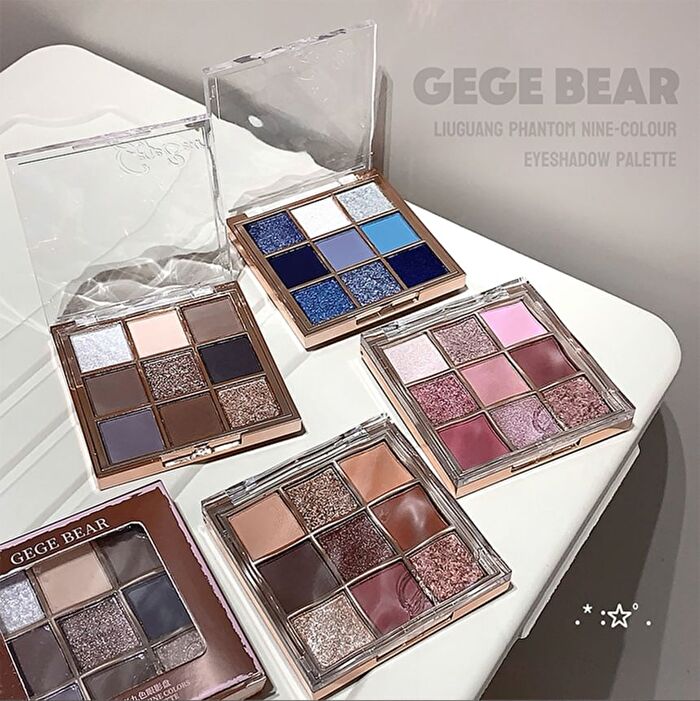 Light Phantom 9 Colors Eyeshadow Palette - 4 Types - #04 Snow Glacier Blue - 1g x 9
