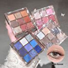 Light Phantom 9 Colors Eyeshadow Palette - 4 Types - #04 Snow Glacier Blue - 1g x 9