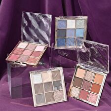 Gege Bear Light Phantom 9 Colors Eyeshadow Palette - 4 Types - #04 Snow Glacier Blue - 1g x 9