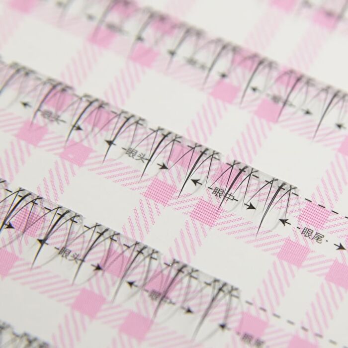 Lower Eyelashes- 6 Types - #01 White Moonlight - 36 Clusters