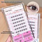 Lower Eyelashes- 6 Types - #01 White Moonlight - 36 Clusters