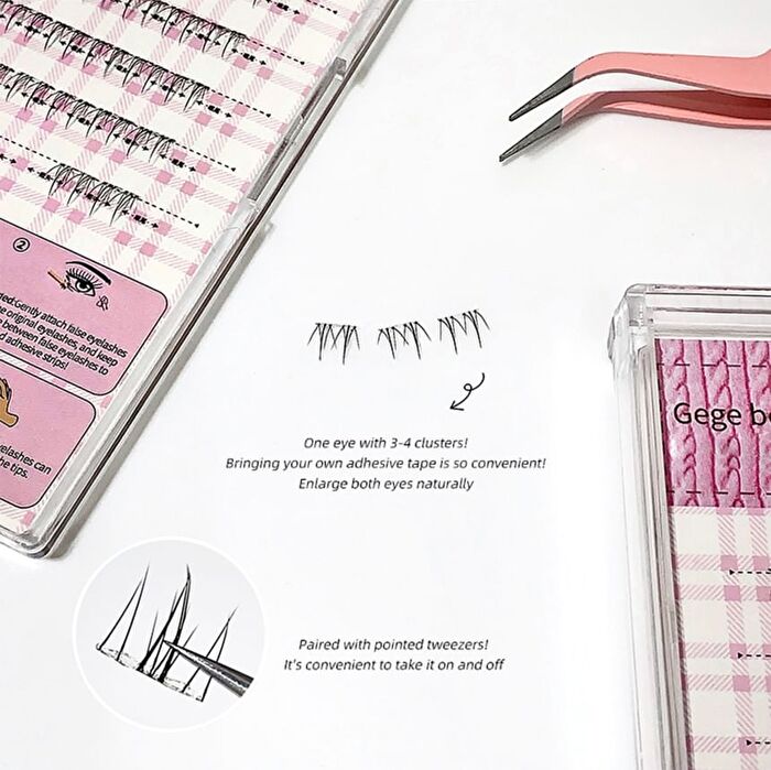 Lower Eyelashes- 6 Types - #04 Vitolity - 36 Clusters