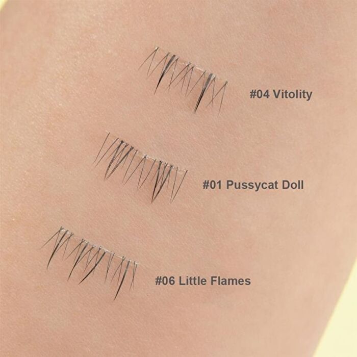 Lower Eyelashes- 6 Types - #06 Little Flames - 36 Clusters