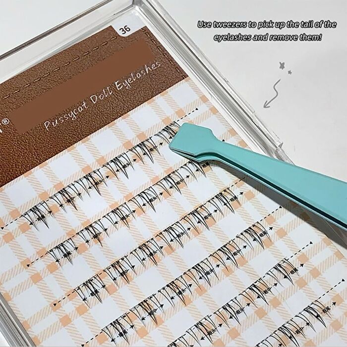Lower Eyelashes- 6 Types - #06 Little Flames - 36 Clusters