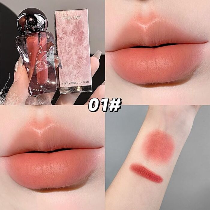 Soft Mousse Lip Mud - 6 Colors - #01 Peach Oolong - 2.5g