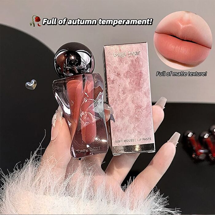 Soft Mousse Lip Mud - 6 Colors - #05 Tipsy Red - 2.5g