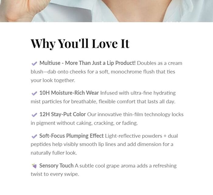 Complete Rise in Temperature Airy Touch Moist Lip Mud - W102 (Premium Edition) - #W102 - 2.1g