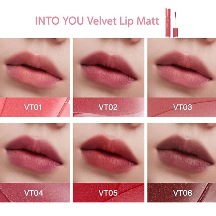 Into You Velvet Lip Matte - 4 Colors - #VT01 - 2.6g