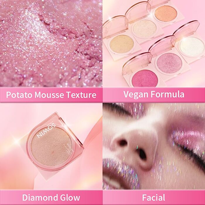 Sowin Glass Glow Single Highlighter  - 6 Colors - 01 Icy - 12g