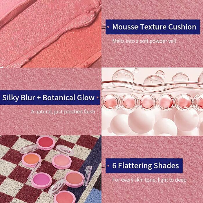 Sowin Glass Glow Mousse Blush - 6 Colors - 01 Charisma - 4.5g