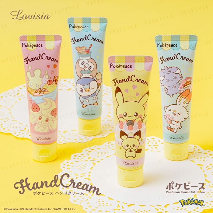 Pokemon Pokepeace Hand Cream - Pochama & Mokuroh Lemon Puree - 30g